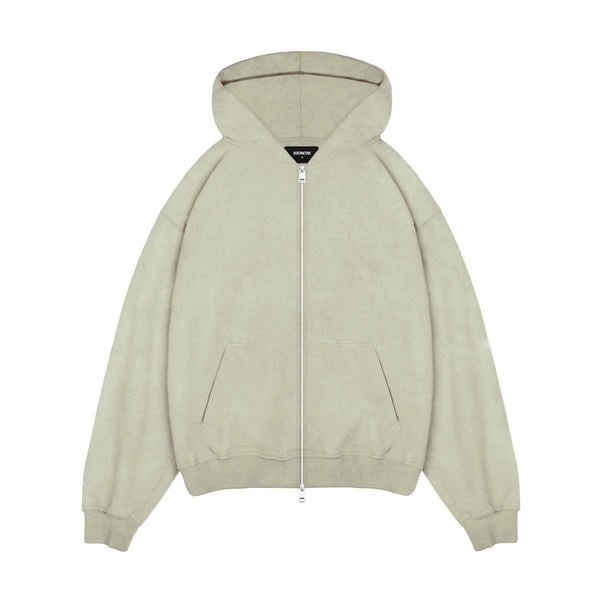 Zip Hoodie - Vintage Olive - Destructive