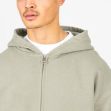 Zip Hoodie - Vintage Olive - Destructive