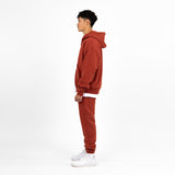 Zip Hoodie - Vintage Red - Destructive