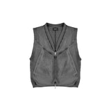 Zip Vest - Vintage Grey - Destructive