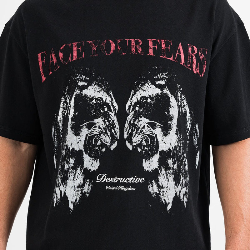 Face Your Fears T-Shirt - Black t-shirt Destructive