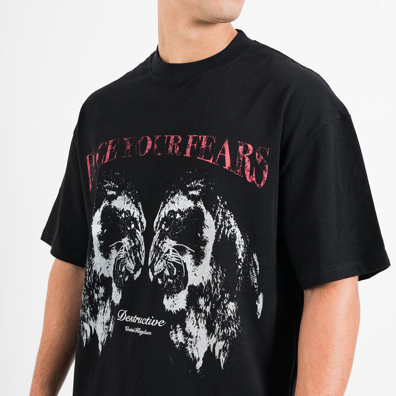Face Your Fears T-Shirt - Black t-shirt Destructive