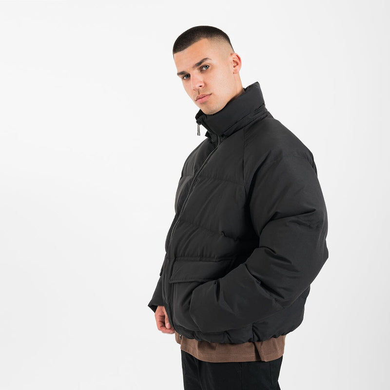 Detachable Hood Puffer Jacket - Black – Destructive