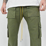 Snap Cargo Pants - Olive cargo pant Destructive