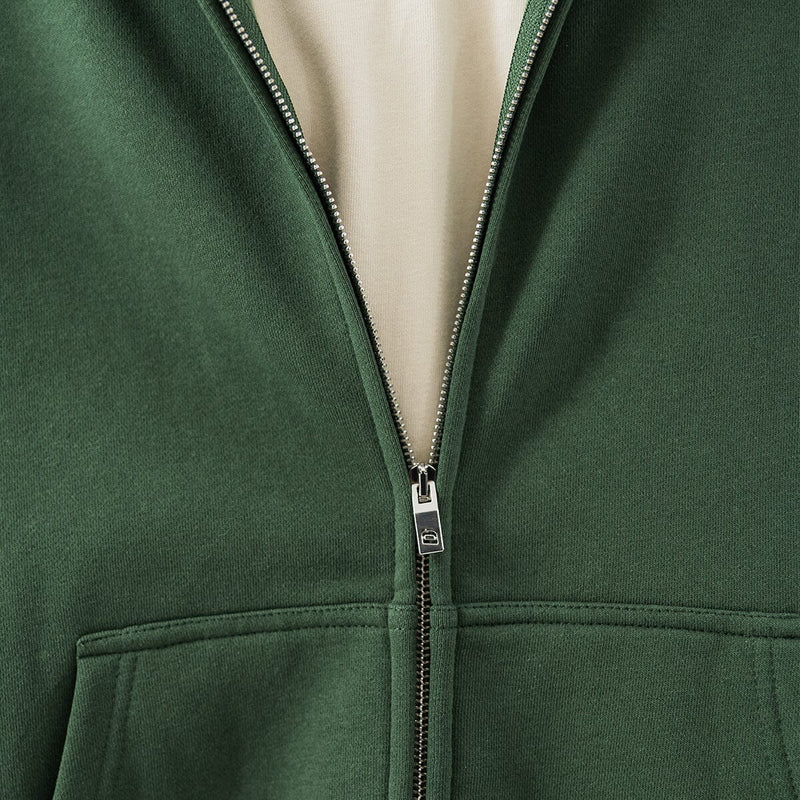 Zip Hoodie - Racing Green hoodie Destructive