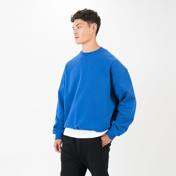Sweatshirt - Royal Blue sweatshirt Destructive