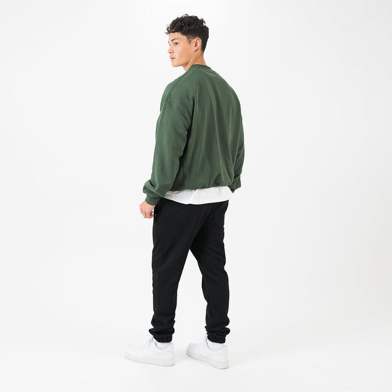 Sweatshirt - Racing Green sweatshirt Destructive