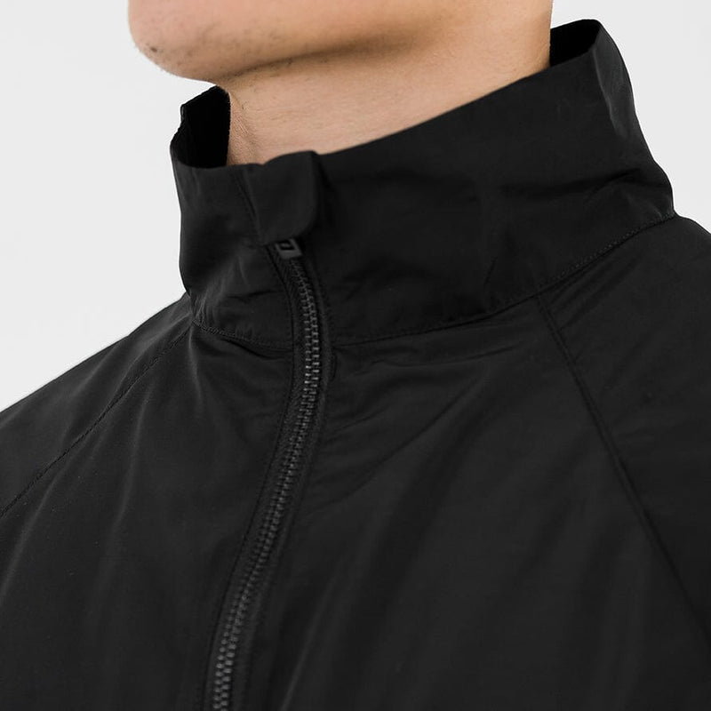 Half Zip Nylon Jacket - Black outerwear Destructive
