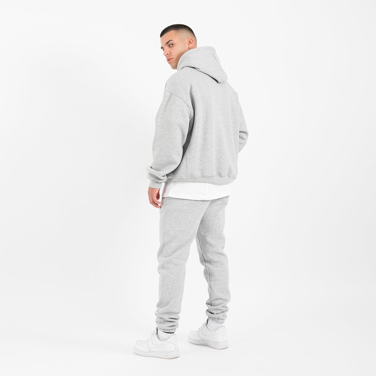 Hoodie - Marl Grey – Destructive