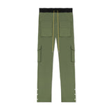 Snap Cargo Pants - Olive cargo pant Destructive