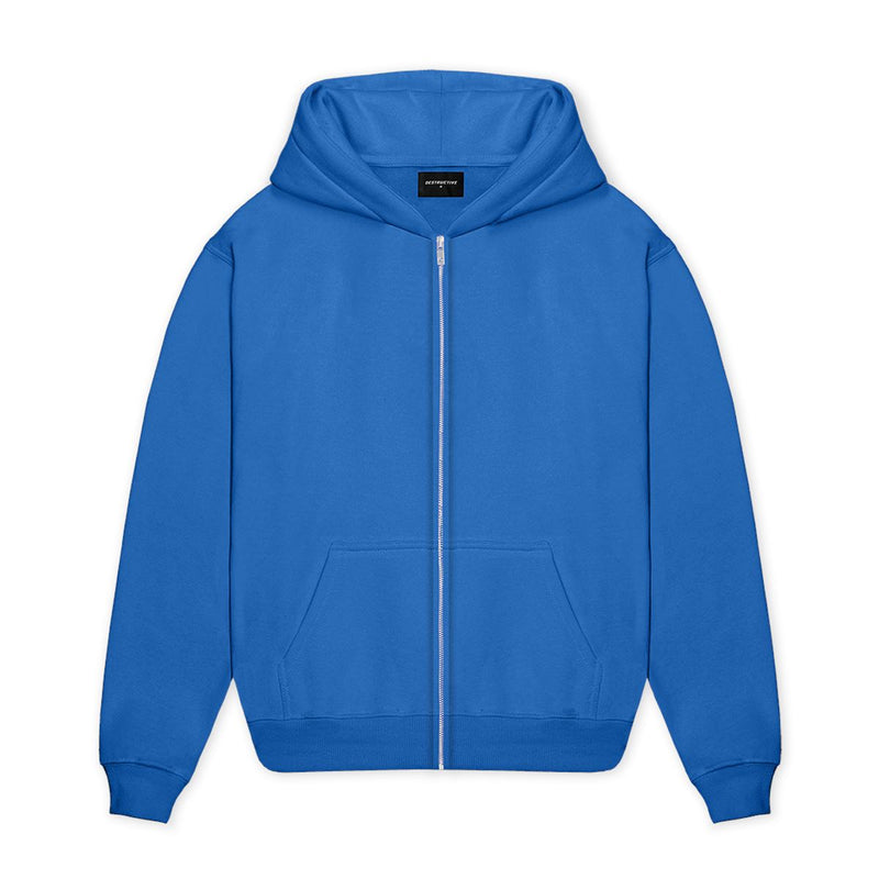 Zip Hoodie - Royal Blue hoodie Destructive