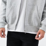 Zip Hoodie - Marl Grey hoodie Destructive